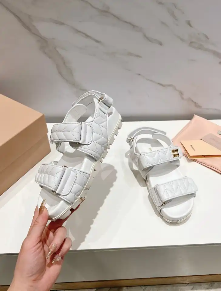 hype Miu Miu Sandals