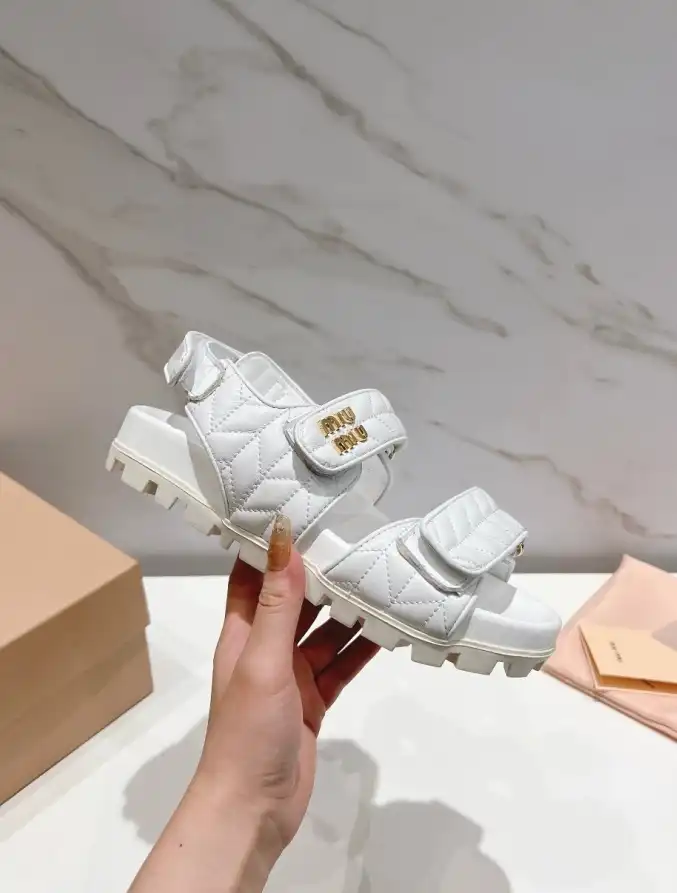 hype Miu Miu Sandals