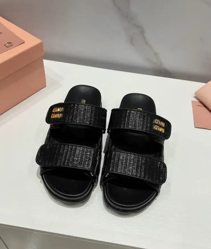 hype Miu Miu Sandals