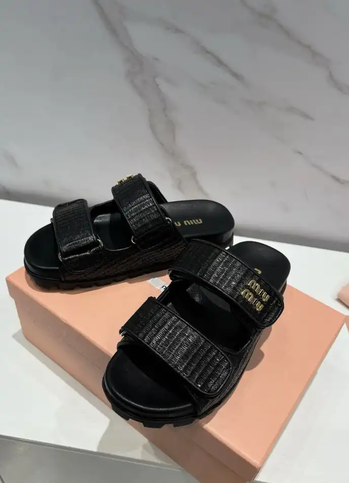 hype Miu Miu Sandals