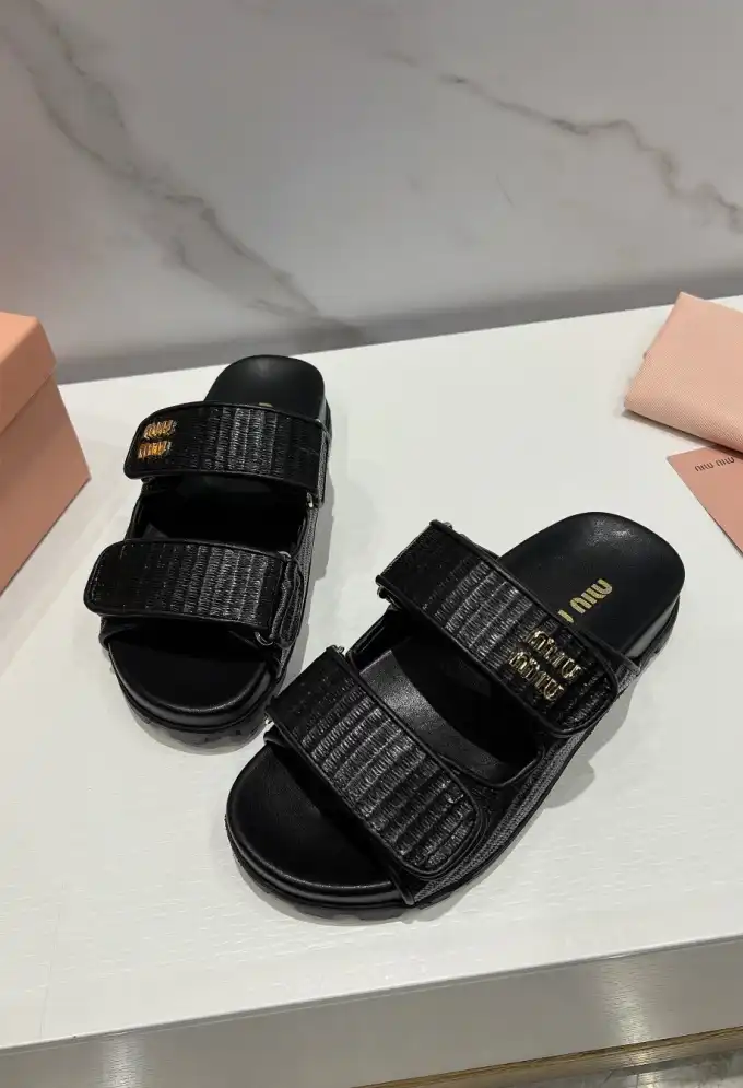 hype Miu Miu Sandals