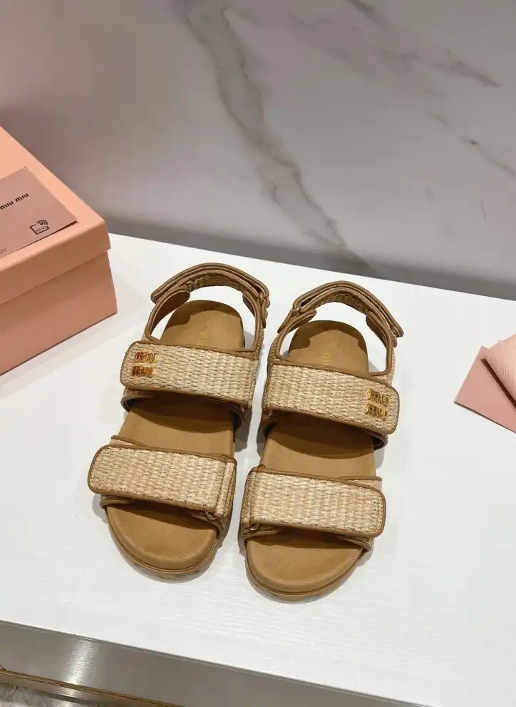 hype Miu Miu Sandals