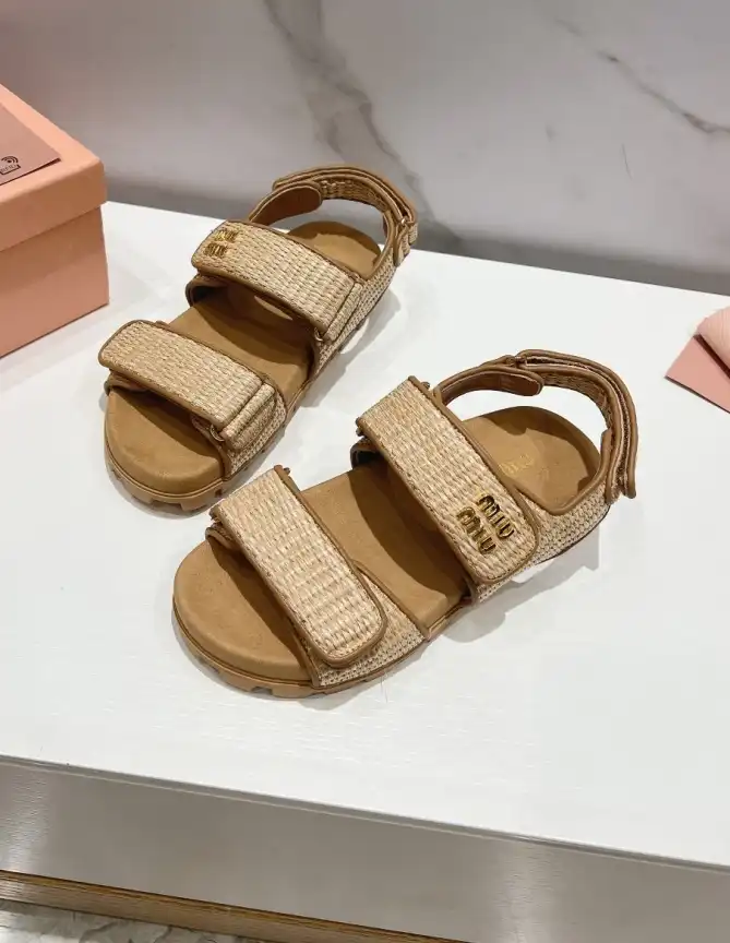 hype Miu Miu Sandals