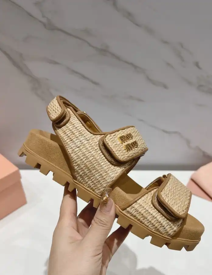 hype Miu Miu Sandals