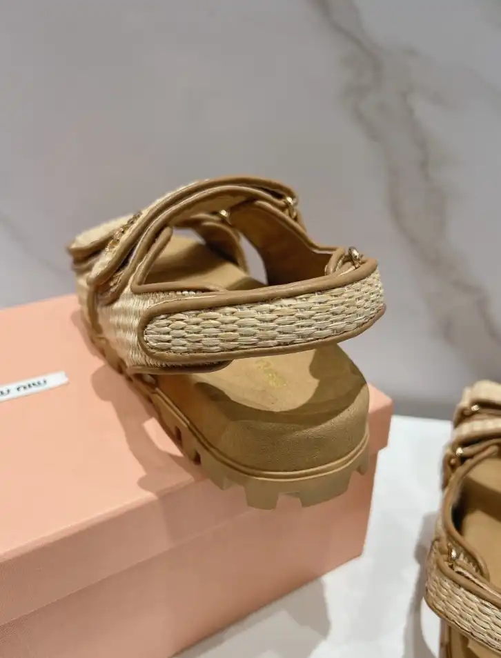 hype Miu Miu Sandals