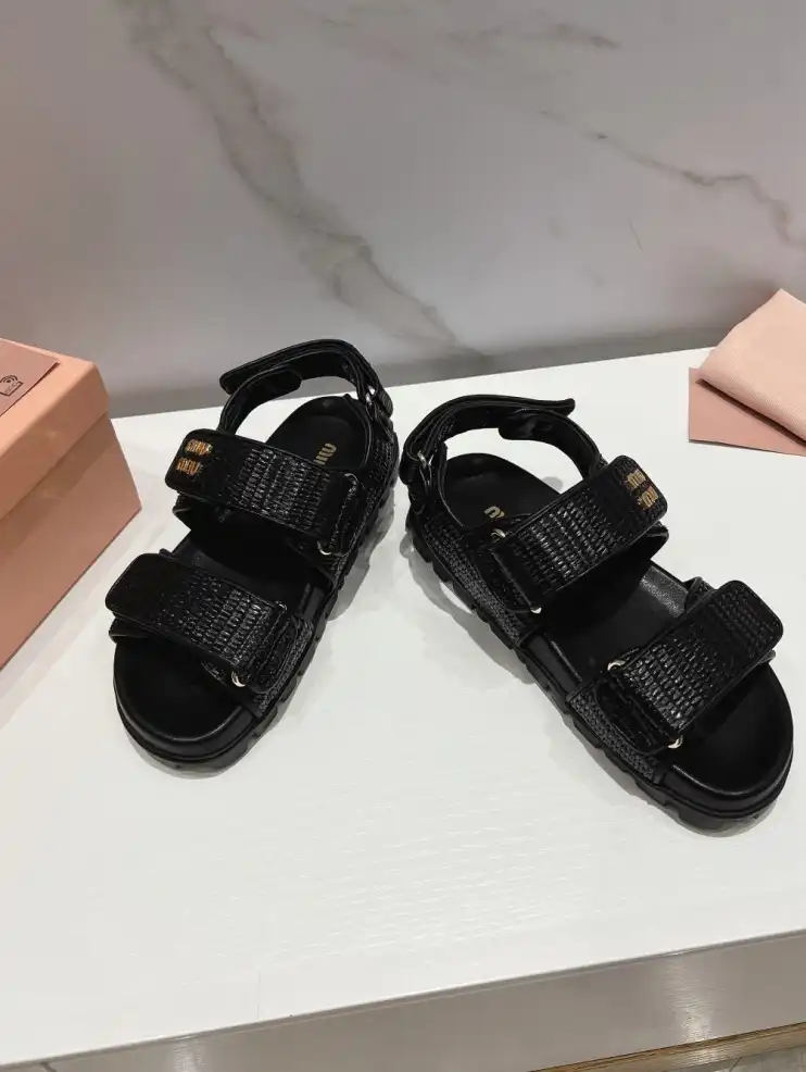 hype Miu Miu Sandals