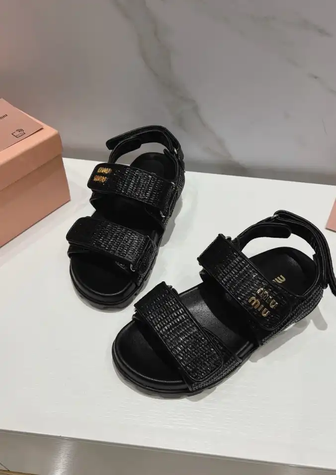 hype Miu Miu Sandals