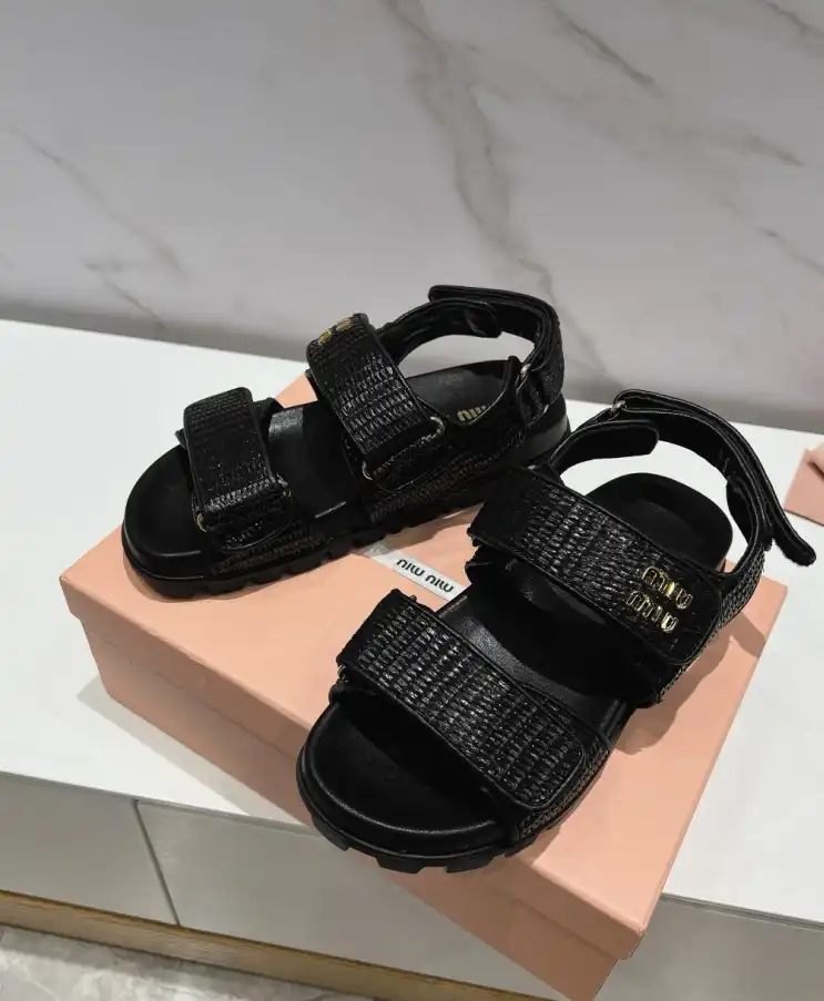 hype Miu Miu Sandals