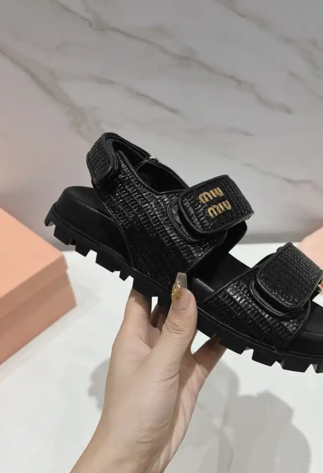 hype Miu Miu Sandals