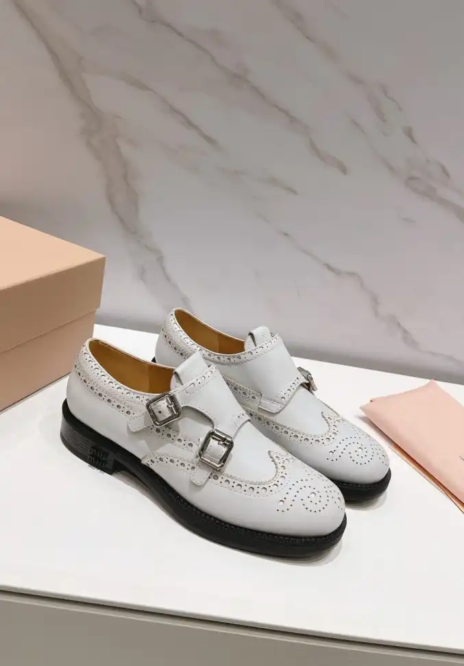 hype Miu Miu Leather Shoes