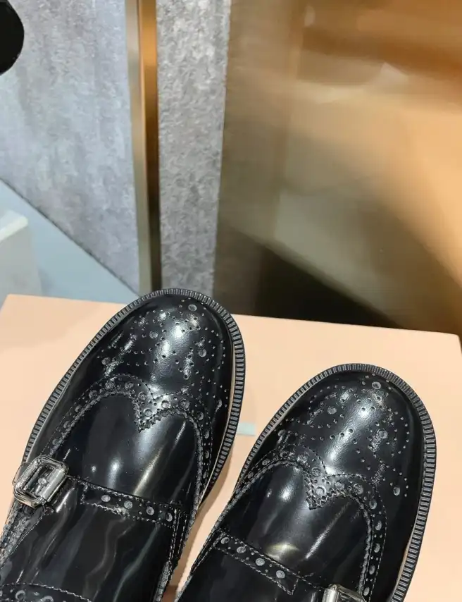 hype Miu Miu Leather Shoes