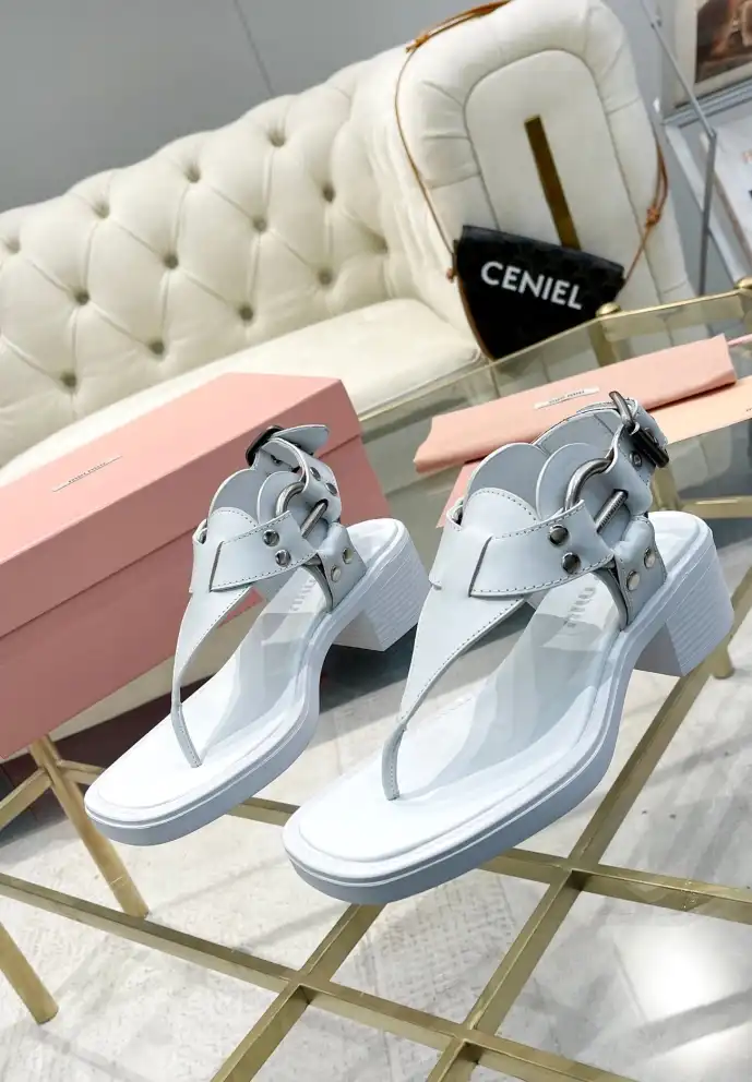 hype Miu Miu Sandals