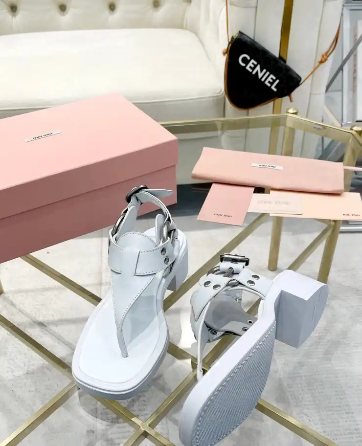 hype Miu Miu Sandals