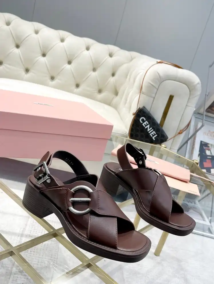 hype Miu Miu Sandals