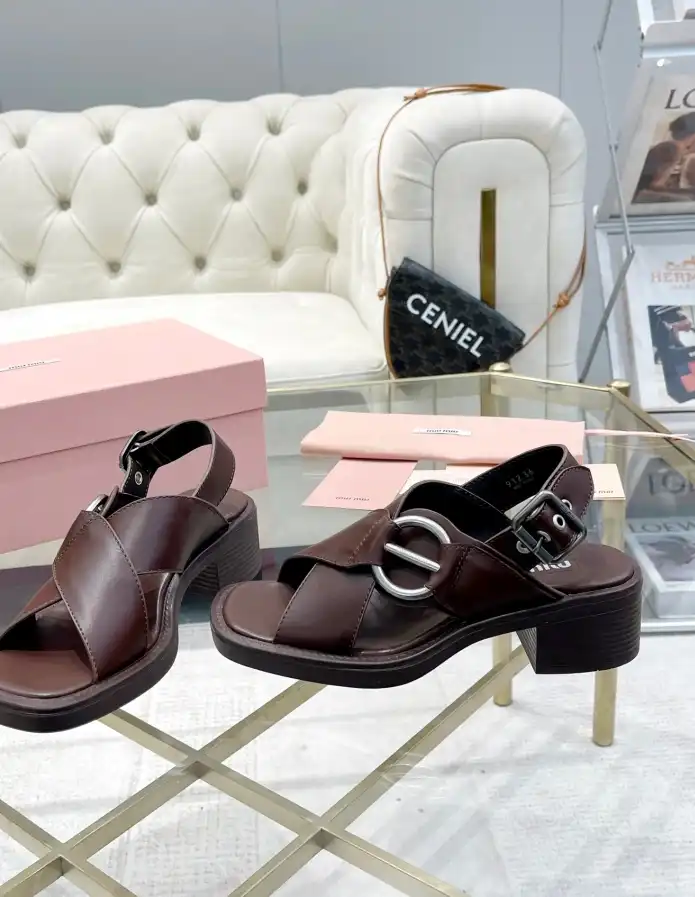 hype Miu Miu Sandals