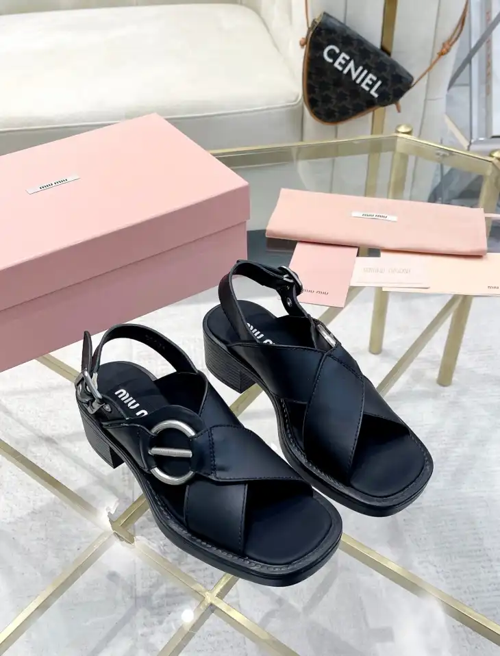 hype Miu Miu Sandals