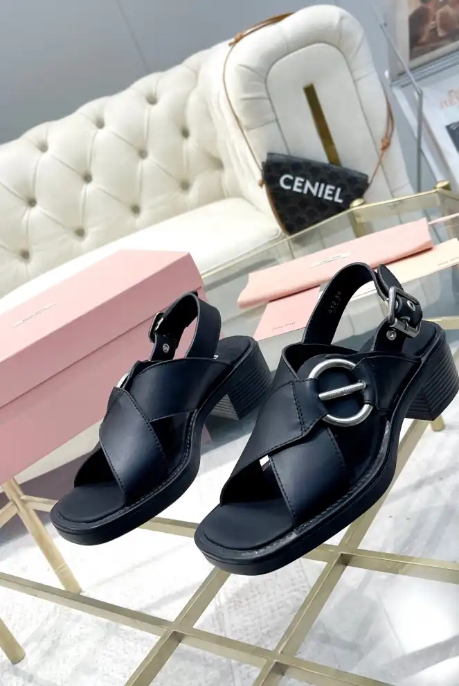 hype Miu Miu Sandals