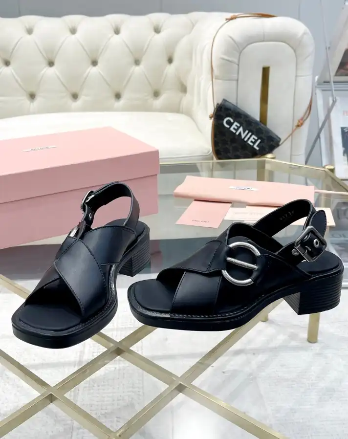 hype Miu Miu Sandals