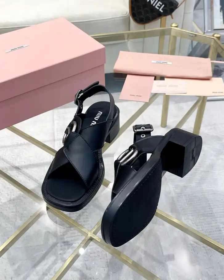 hype Miu Miu Sandals