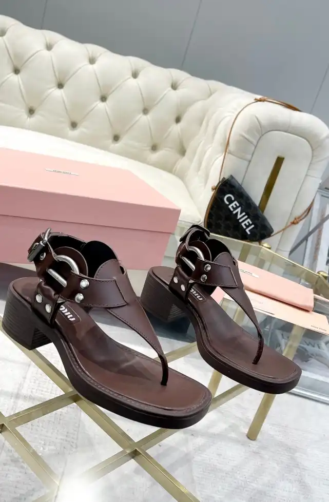 hype Miu Miu Sandals