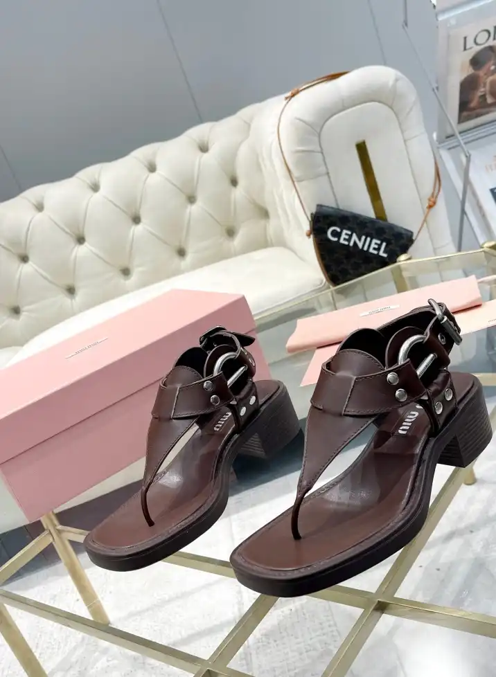 hype Miu Miu Sandals