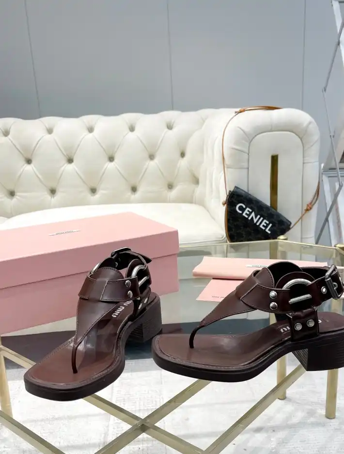 hype Miu Miu Sandals