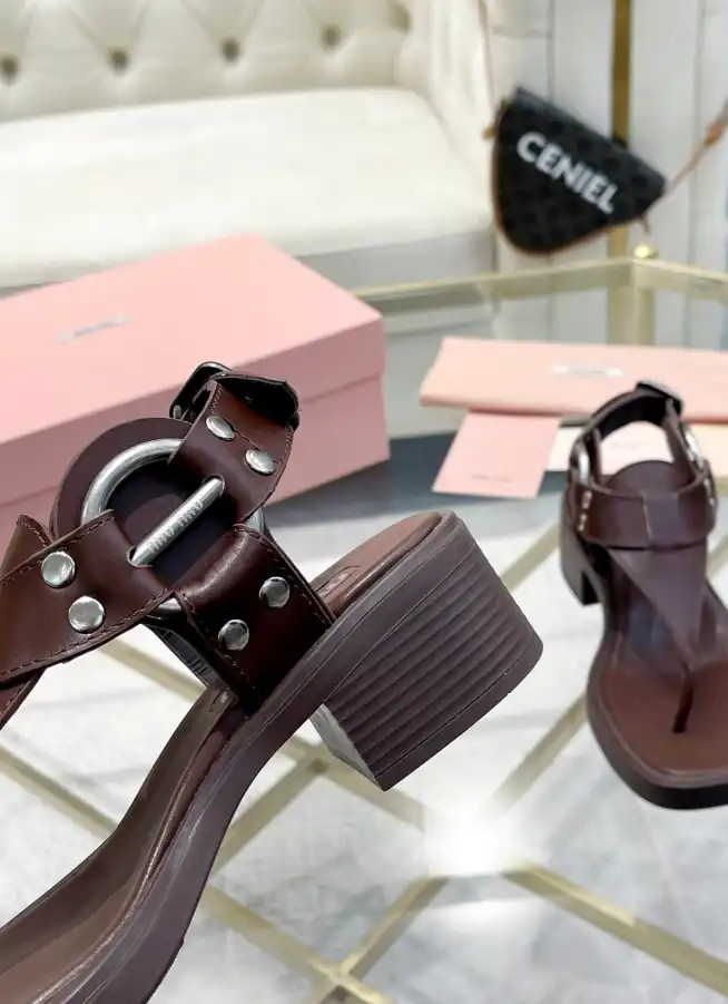 hype Miu Miu Sandals