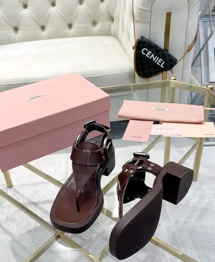 hype Miu Miu Sandals