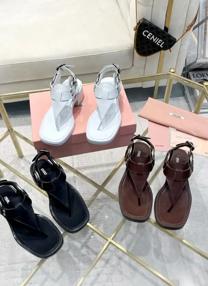 hype Miu Miu Sandals