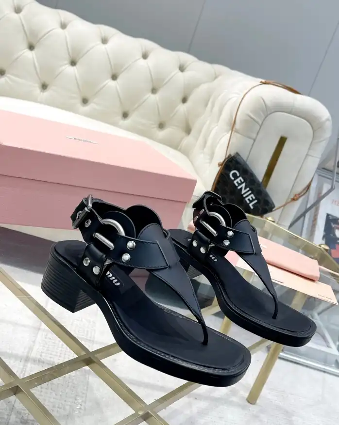 hype Miu Miu Sandals