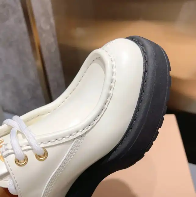 hype Miu Miu Leather Shoes