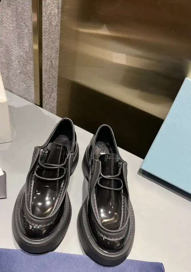 hype Prada Leather Shoes