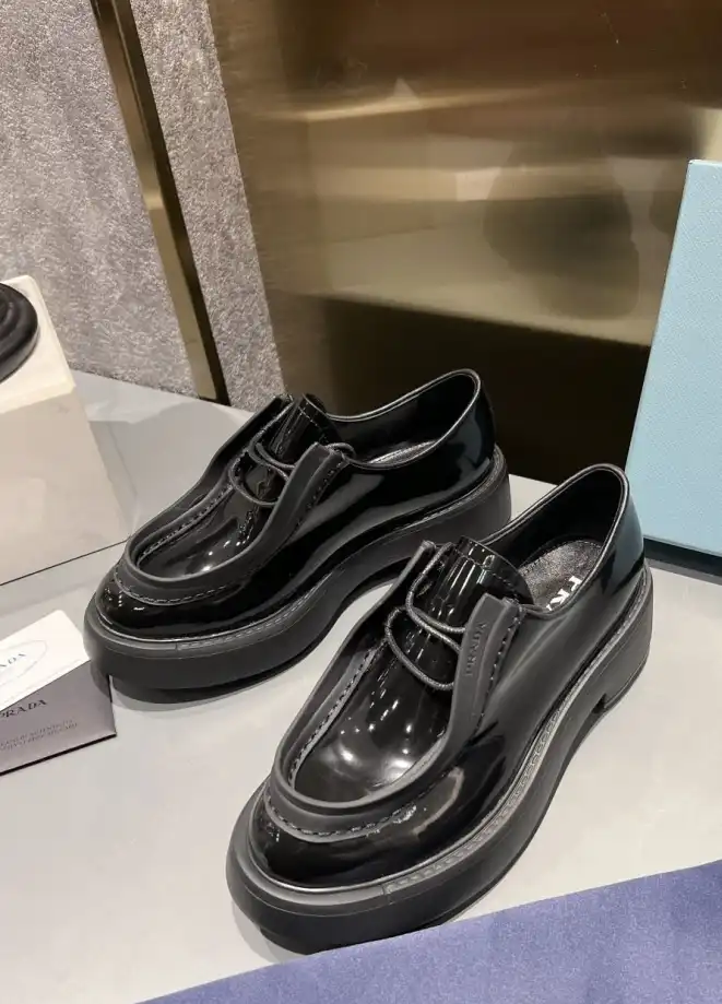 hype Prada Leather Shoes