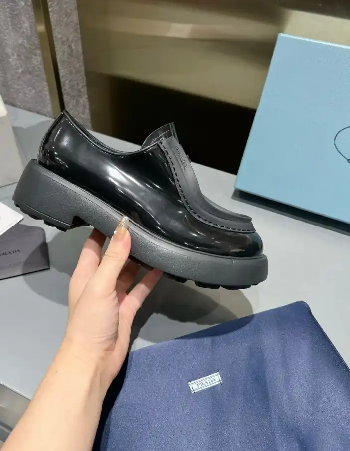 hype Prada Leather Shoes