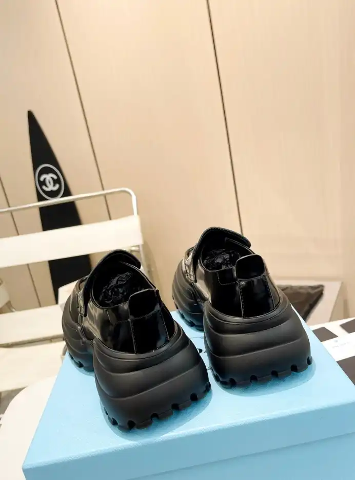 hype Prada Leather Shoes