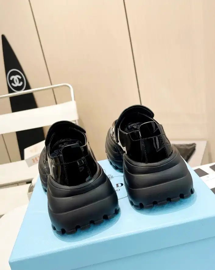 hype Prada Leather Shoes