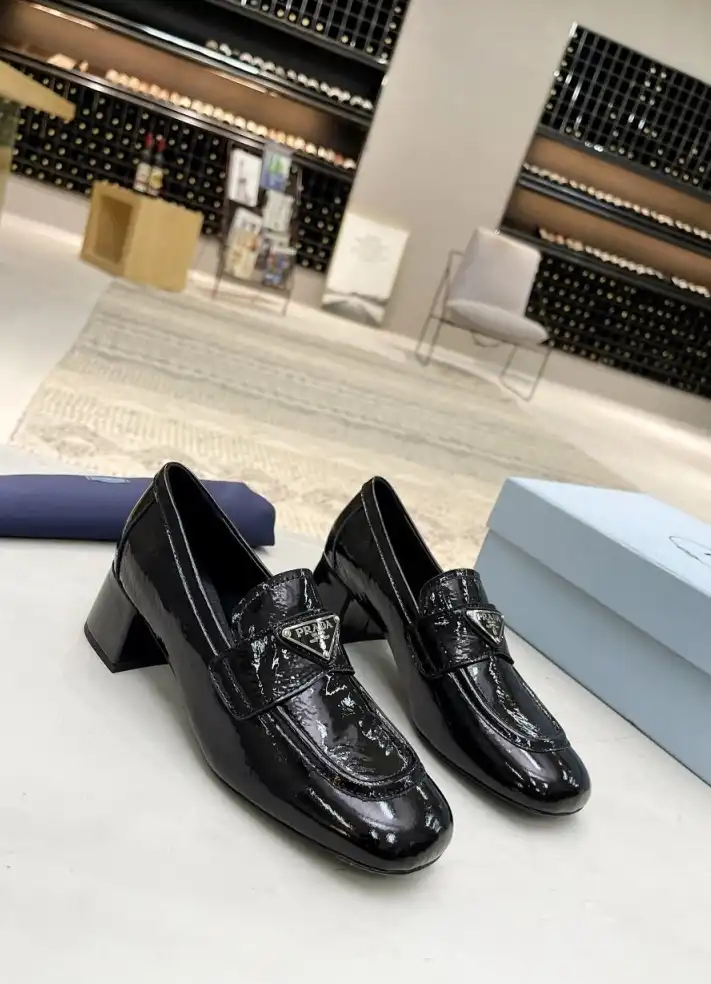 hype Prada Leather Shoes