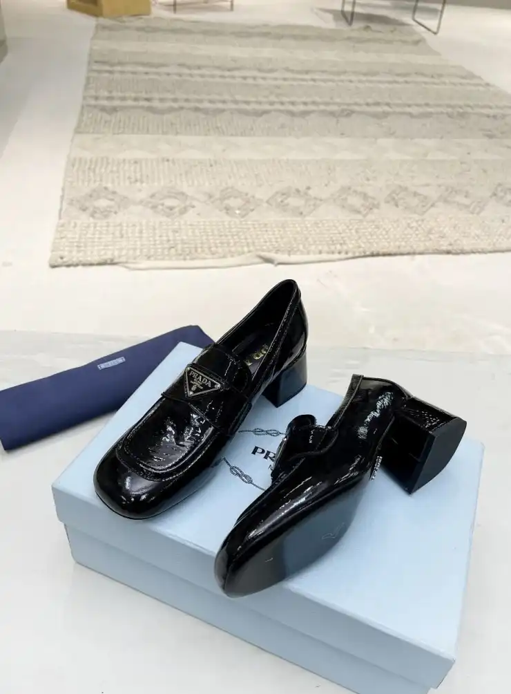 hype Prada Leather Shoes