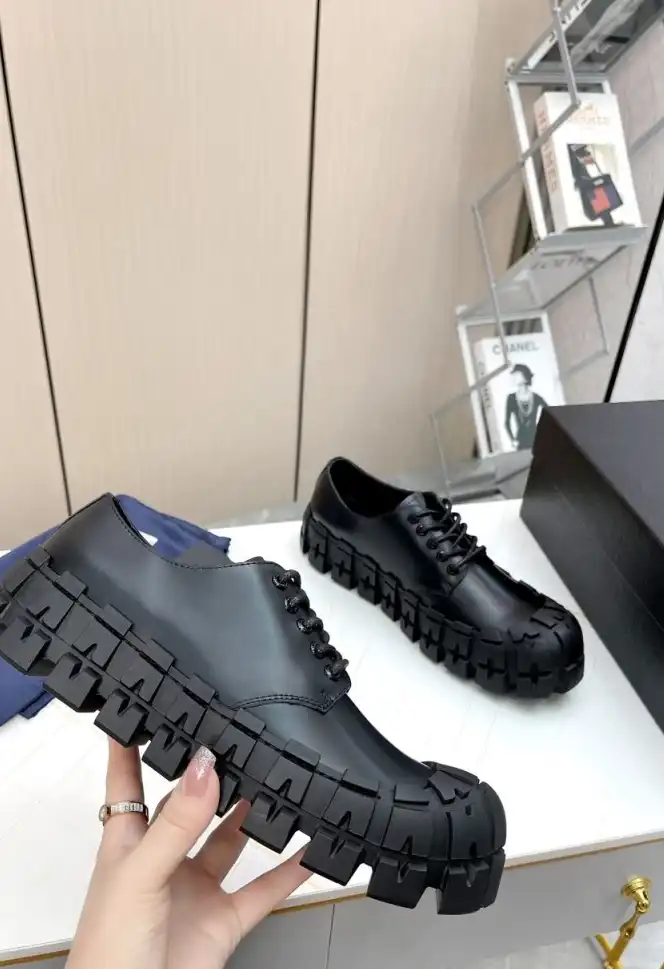 hype Prada Leather Shoes