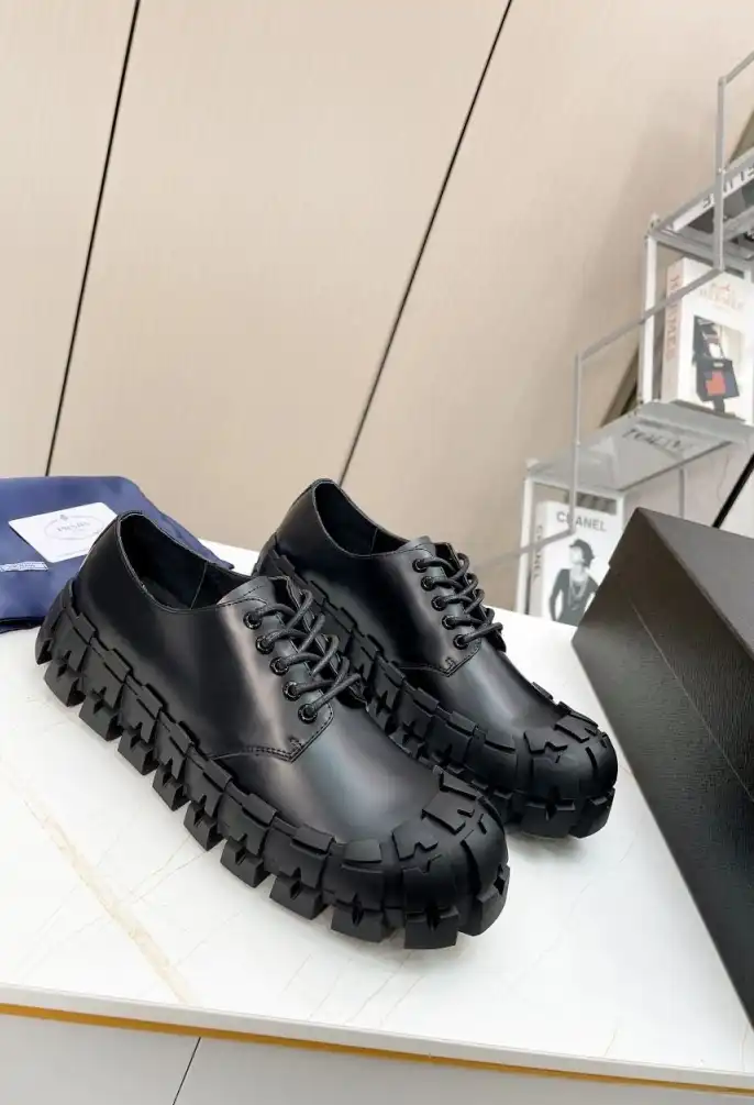 hype Prada Leather Shoes