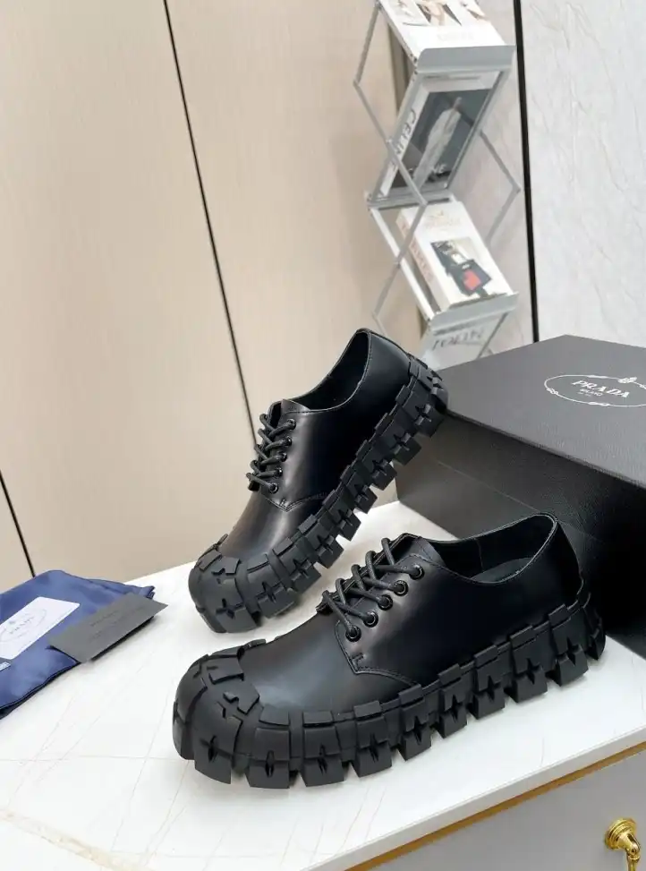 hype Prada Leather Shoes