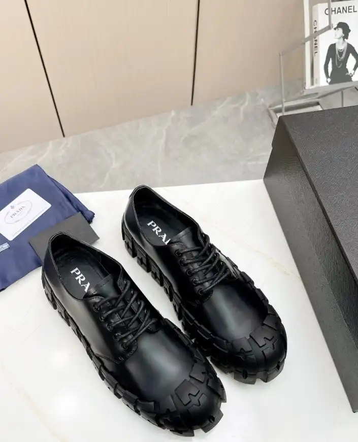 hype Prada Leather Shoes