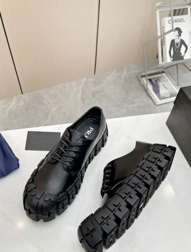 hype Prada Leather Shoes