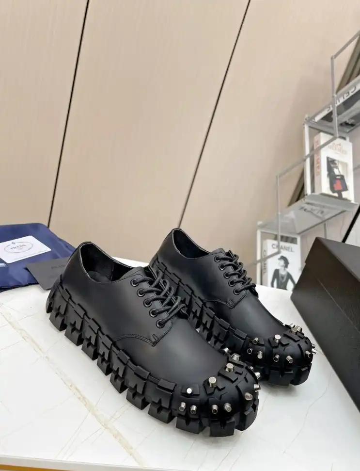 hype Prada Leather Shoes