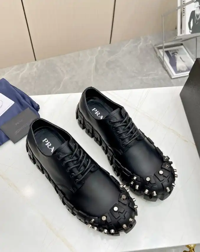 hype Prada Leather Shoes