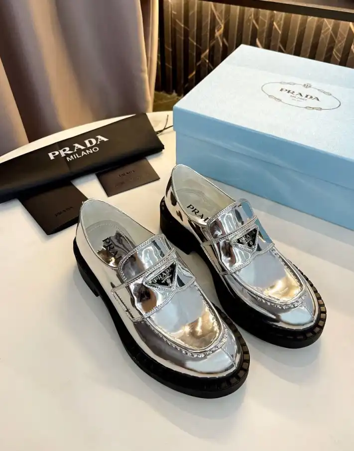 hype Prada Leather Shoes