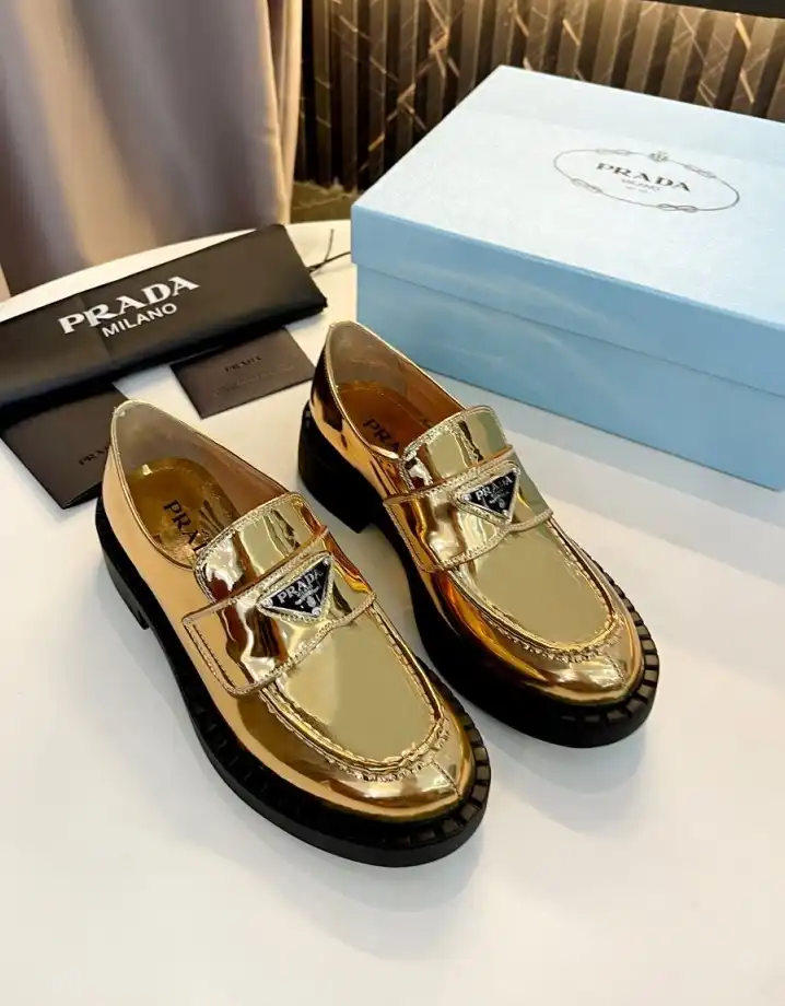 hype Prada Leather Shoes