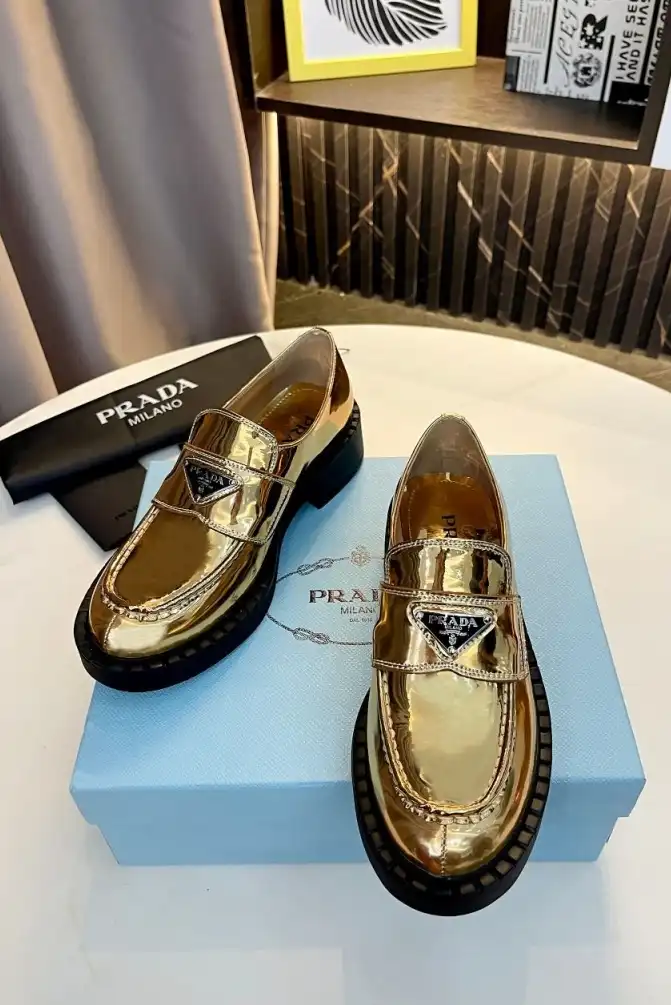 hype Prada Leather Shoes