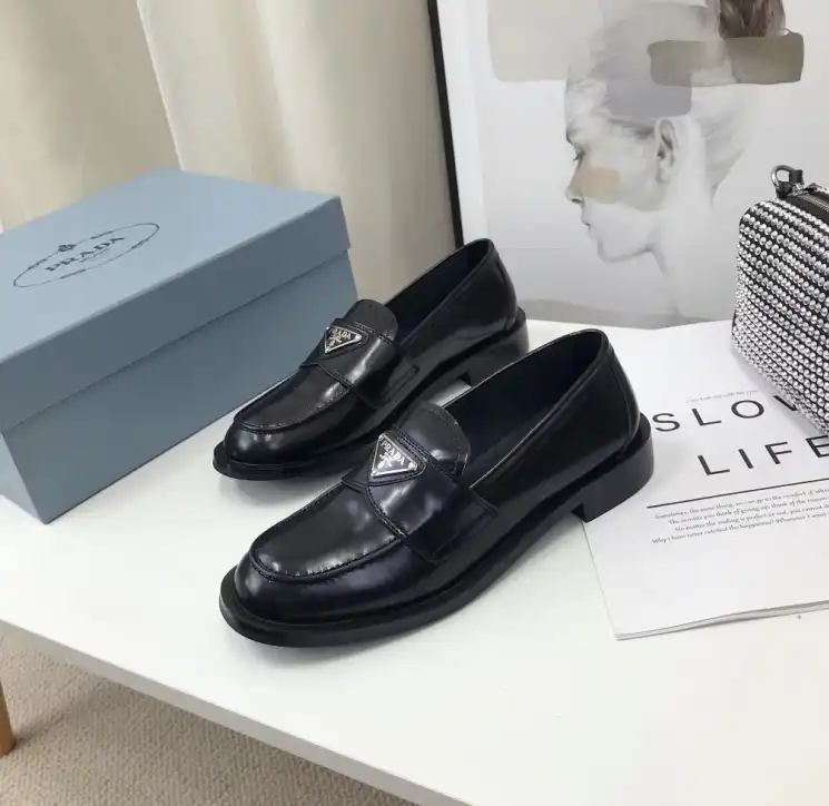 hype Prada Leather Shoes