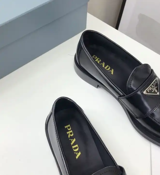 hype Prada Leather Shoes